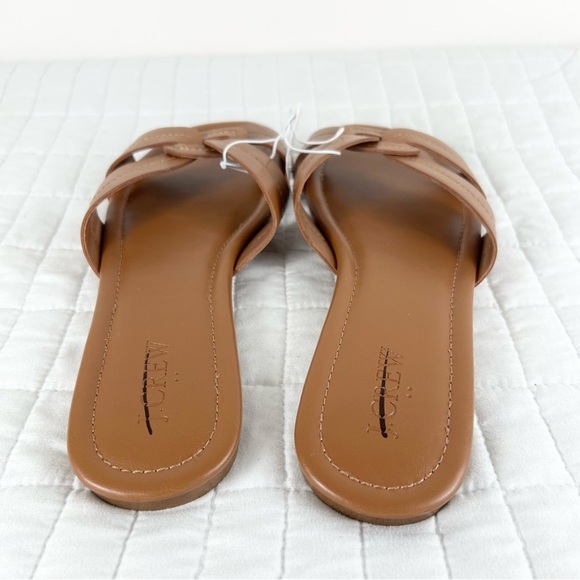 J. Crew Factory Stitched Slide Sandal in Brown Size 10 NWT - Picture 5 of 11